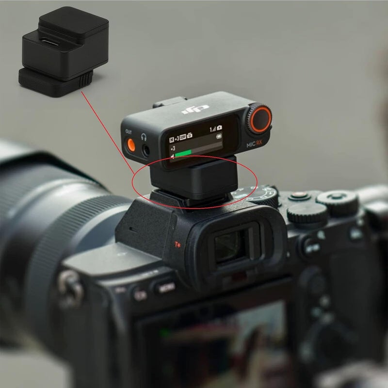 Fraternize Original for DJI Mic 3/Mic Mini Camera Adapter, Connect Receiver for Sony A6700 ZV-E10 A7C A1 A9M3 FX3 Camera MI Hot Shoe,DJI Mic Mini Accessories - Image 2